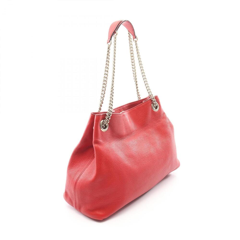 Gucci Bag Soho Shoulder Red Interlocking Leather GG Red